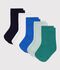 5 paires de chaussettes b&eacute;b&eacute; en coton unies multicouleur