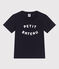 Tee-shirt en jersey léger enfant garçon bleu SMOKING/blanc MARSHMALLOW