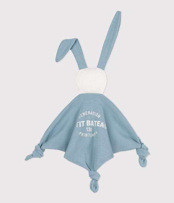 Doudou 130 printemps en coton bleu ENNEIGE