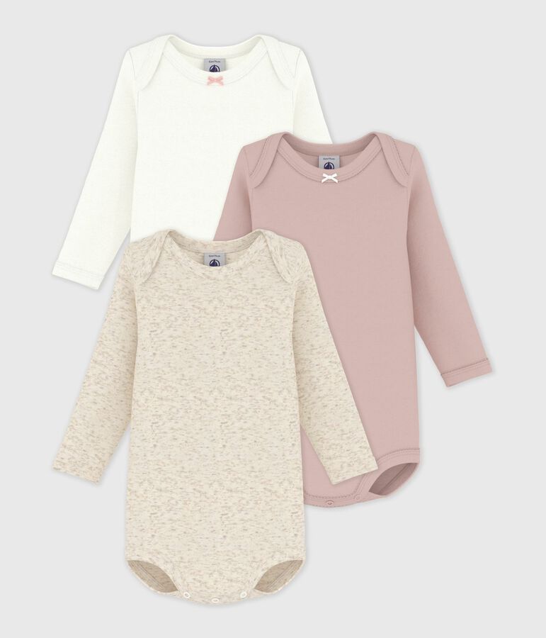 Lot de 3 bodies manches longues b&eacute;b&eacute; en coton variante 1