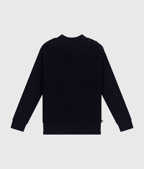 Pull en côte anglaise en coton Femme bleu SMOKING