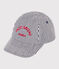 Casquette Petit Bateau Family en toile bébé bleu MEDIEVAL/blanc MARSHMALLOW