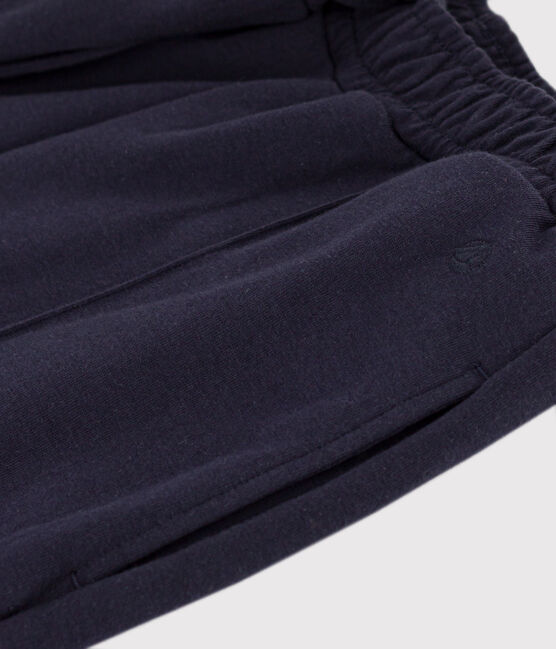 Pantalon en coton et élasthanne femme bleu SMOKING