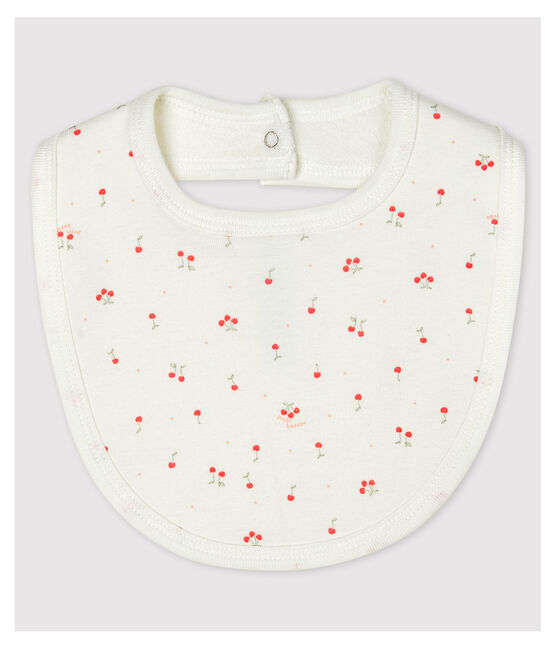 Bavoir bébé en coton biologique blanc MARSHMALLOW/blanc MULTICO