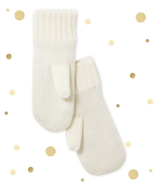 Gants enfant fille beige COQUILLE/jaune DORE