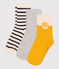 3 paires de chaussettes enfant en coton logo variante 1