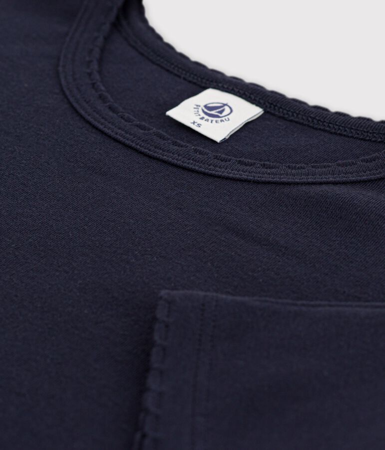 Tee-shirt L'ICONIQUE cocotte en coton bio Femme bleu SMOKING