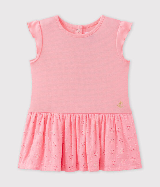 Robe bébé fille manches papillons rose PETAL