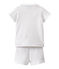 Pyjacourt fille blanc ECUME/jaune DORE