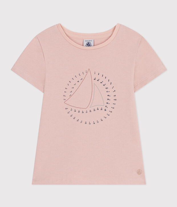 Tee-shirt en jersey l&eacute;ger enfant fille rose