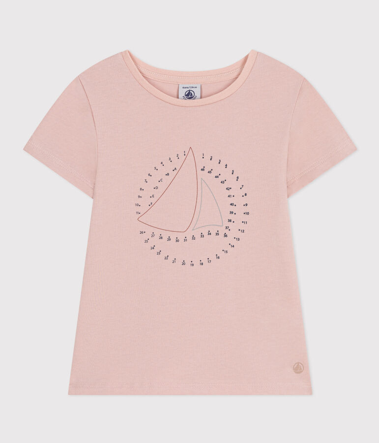 Tee-shirt en jersey l&eacute;ger enfant fille rose SALINE