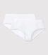 Lot de 2 shorties blancs fille
