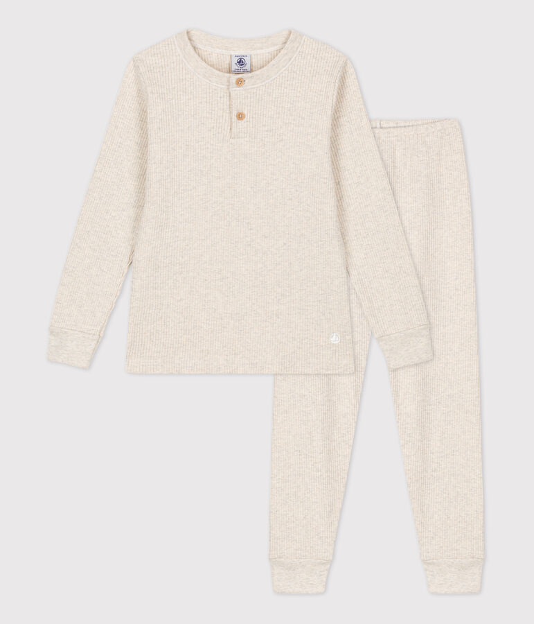 Pyjama en coton enfant beige MONTELIMAR CHINE