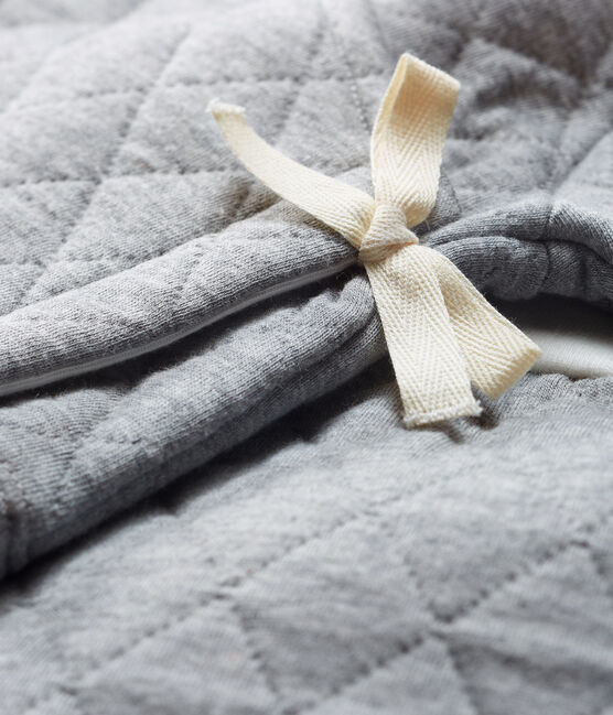Ensemble deux pièces bébé en tubique matelassé gris SUBWAY CHINE CN