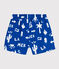 Short de bain bébé, imprimé plage bleu PORCELANA/ MARSHMALLOW
