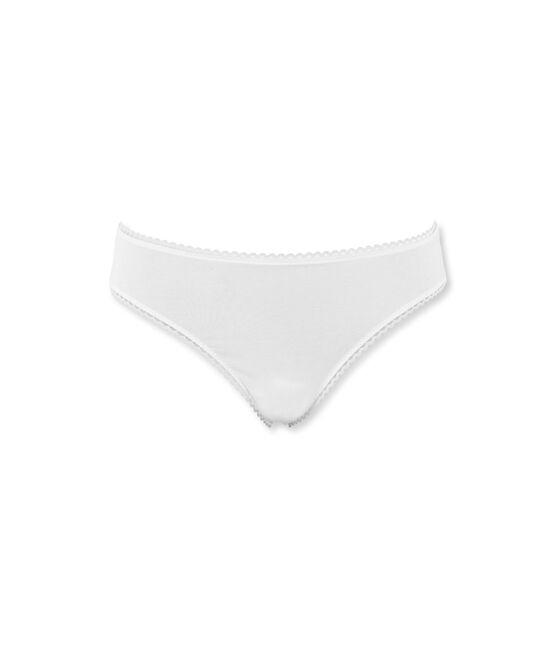 Culotte femme en jersey lycra seconde peau blanc LAIT
