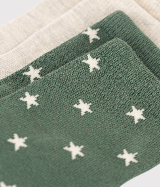 2 paires de chaussettes en coton étoiles enfant variante 1