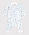 Ensemble b&eacute;b&eacute; en coton &agrave; col imprim&eacute; renard blanc/multicouleur