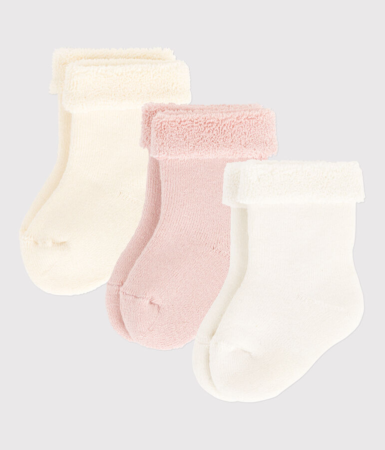 Lot de 3 paires de chaussettes b&eacute;b&eacute; multicouleur