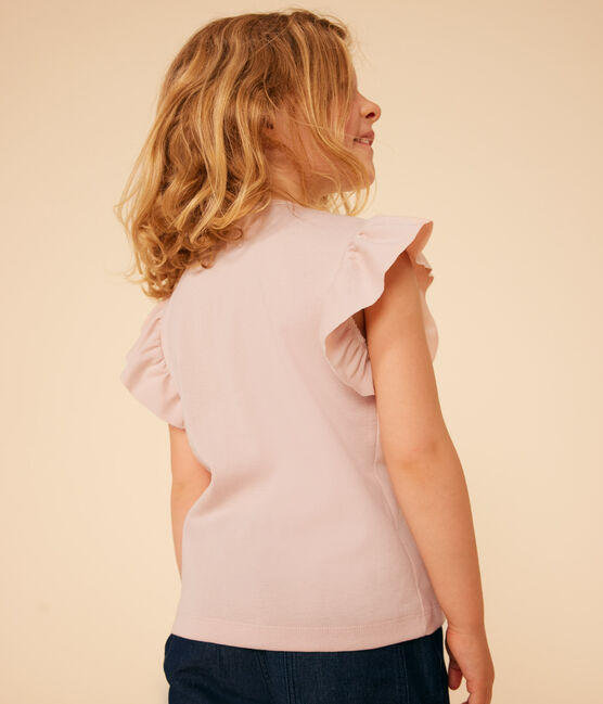 Tee-shirt en coton enfant fille rose SALINE