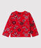 Cardigan imprimé bandana en molleton bébé rouge TERKUIT/blanc MULTICO