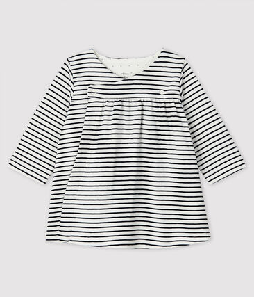 PETIT BATEAU - Robe à rayures manches longues bébé fille en tubique