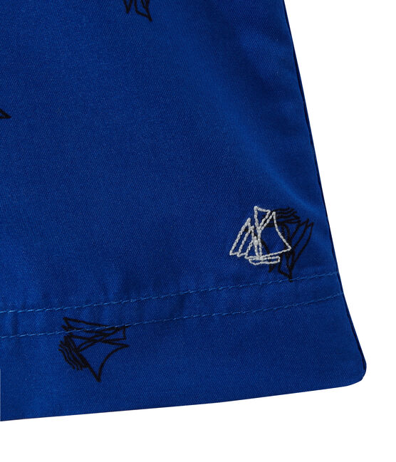 Short de bain garçon imprimé bleu PERSE/bleu SMOKING