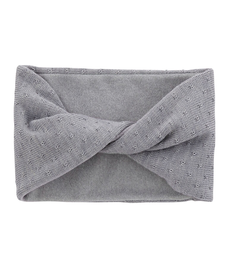 Snood enfant en laine m&eacute;lang&eacute;e gris SUBWAY CHINE