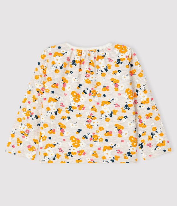 Cardigan en tubique b&eacute;b&eacute; fille beige/multicouleur