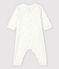 Dors-bien sans pieds blanc à étoiles bébé en coton biologique blanc MARSHMALLOW/blanc MULTICO