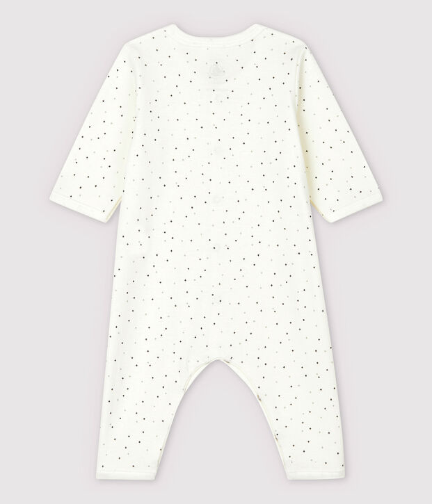 Dors-bien b&eacute;b&eacute; sans pied en coton biologique blanc/gris