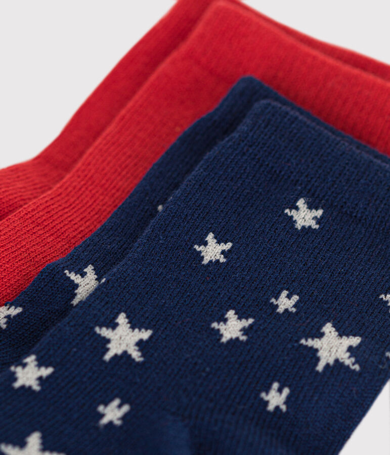 2 paires de chaussettes en coton &eacute;toiles b&eacute;b&eacute; variante 1