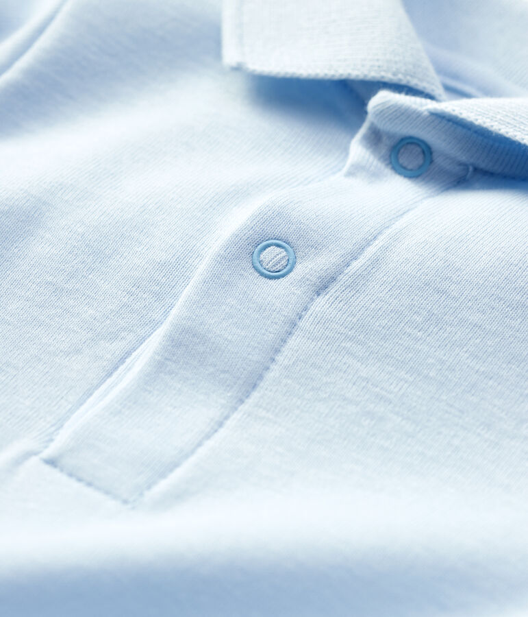 Body en coton b&eacute;b&eacute; bleu FRAICHEUR