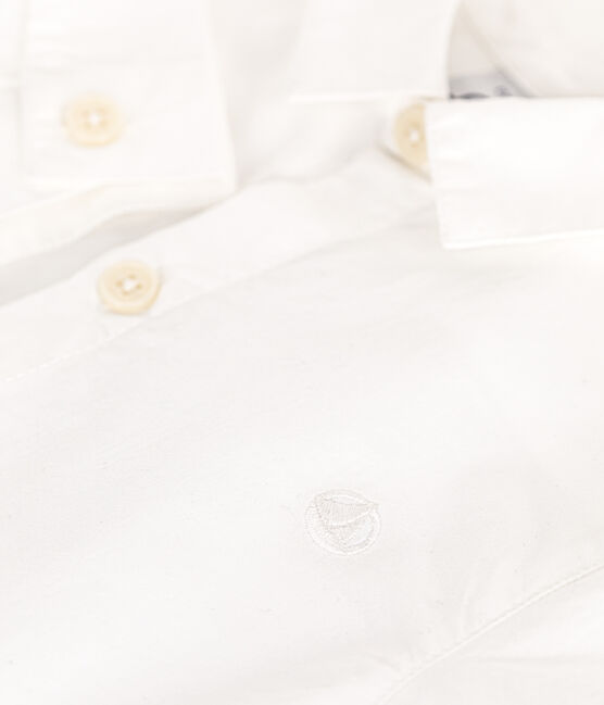 Chemise en popeline bébé blanc ECUME