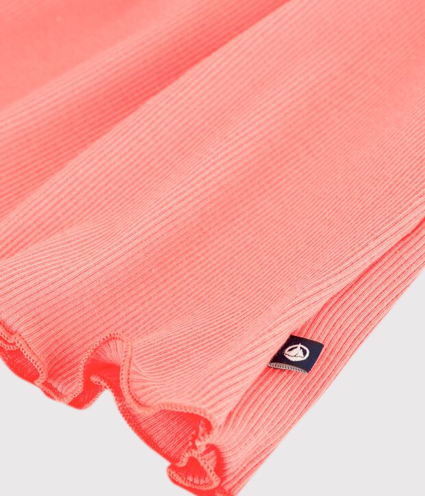 Robe b&eacute;b&eacute; en coton sans manches, unie corail