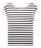 Tee shirt lin femme blanc MARSHMALLOW/bleu MEDIEVAL