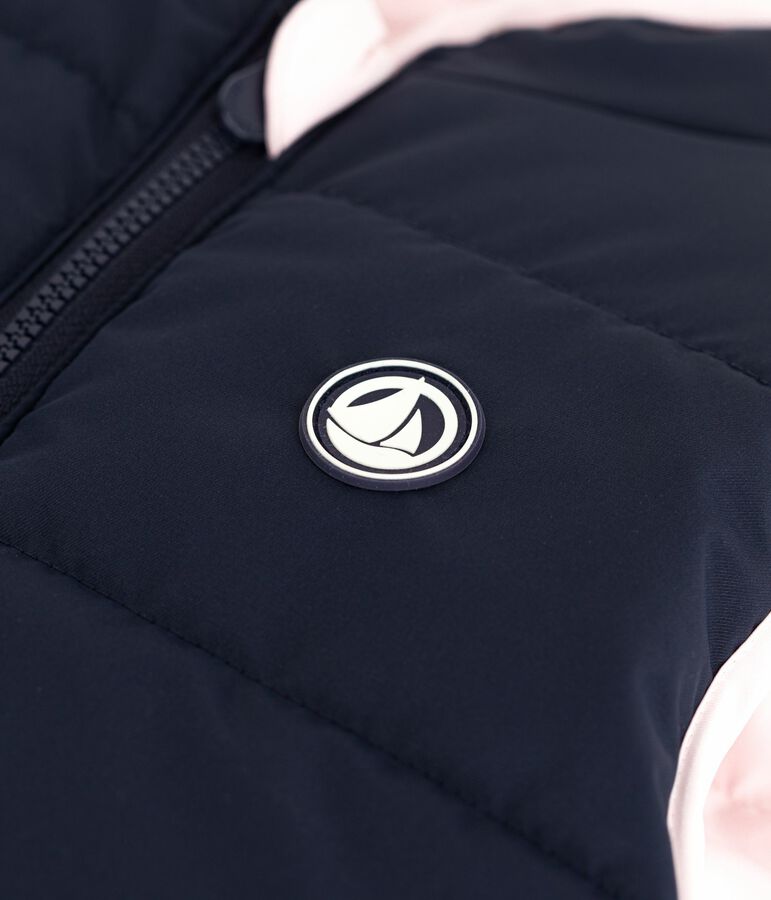 Doudoune enfant sans manche bicolore r&eacute;versible rose JOLI/ SMOKING