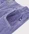 Pantalon enfant en velours violet