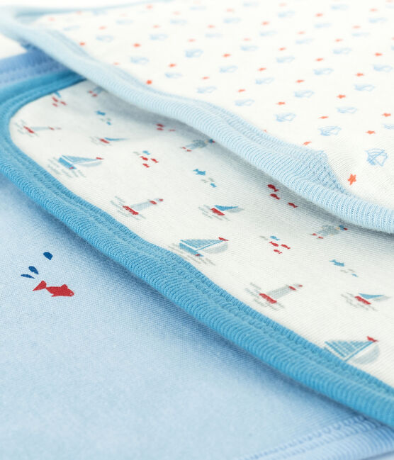 Pochon surprise de 3 bavoirs bébé garçon variante 1