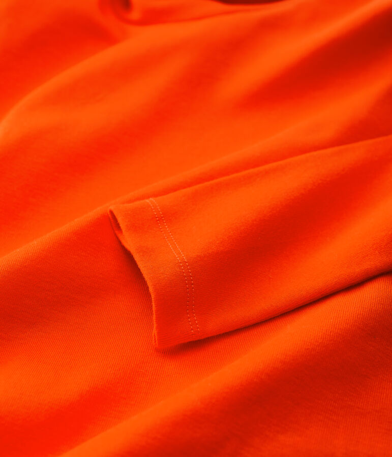 Sous-pull en coton enfant fille / gar&ccedil;on orange