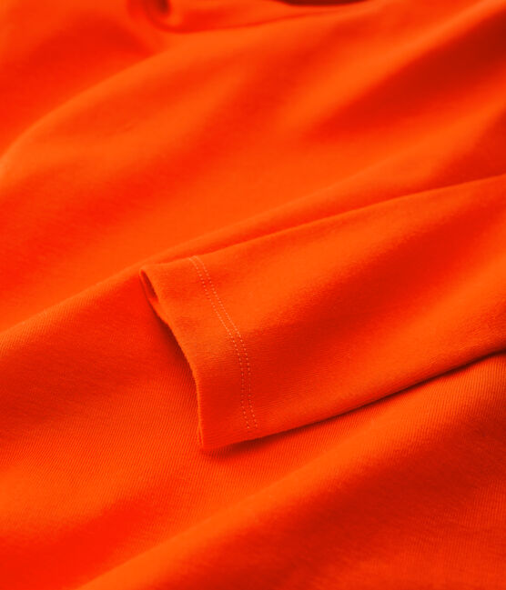 Sous-pull en coton enfant fille / garçon orange CAROTTE