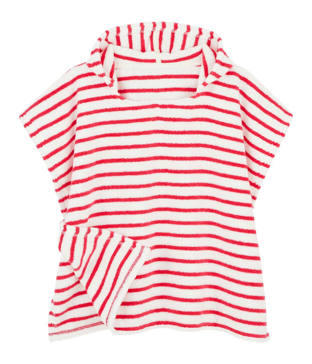Poncho de plage &agrave; capuche b&eacute;b&eacute; mixte rose