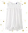 Combicourt bébé fille blanc ECUME