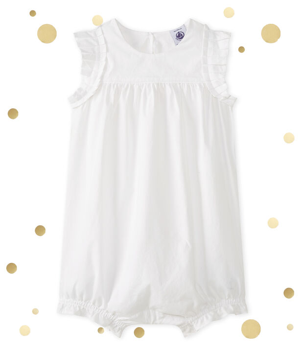 Combicourt b&eacute;b&eacute; fille blanc