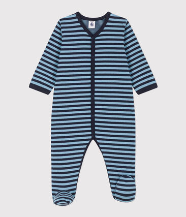 PETIT BATEAU - Pyjama bébé rayures en tubique