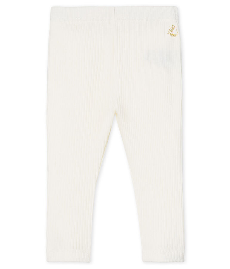Legging &agrave; volants b&eacute;b&eacute; fille blanc