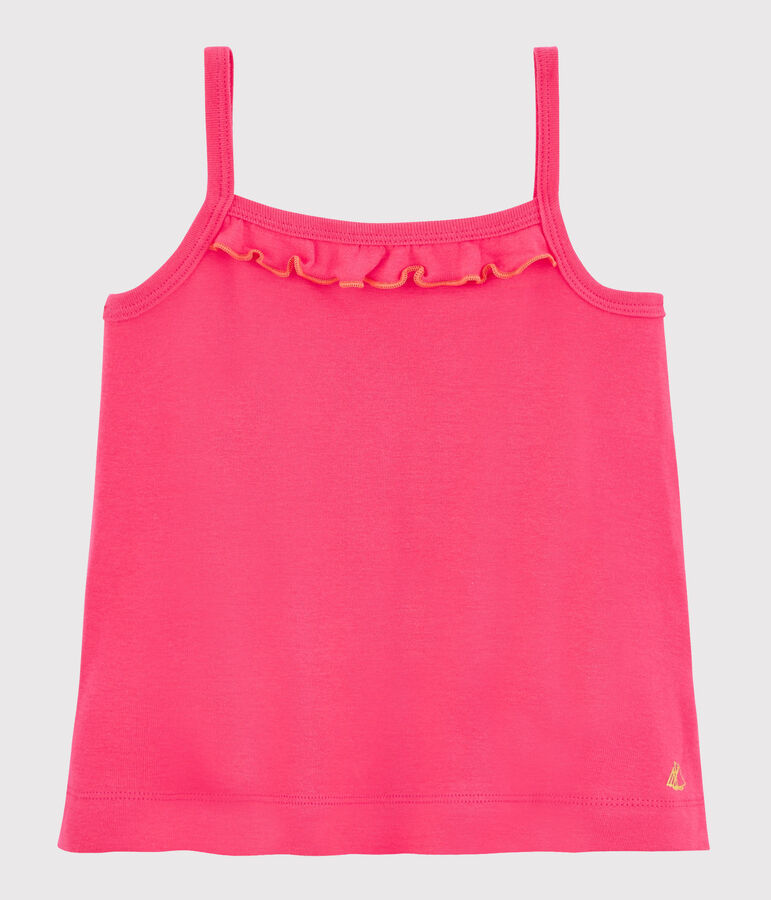 Debardeur enfant fille rose GEISHA