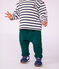 Pantalon de jogging b&eacute;b&eacute; en coton uni vert fonc&eacute;