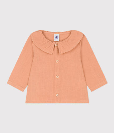 PETIT BATEAU - Blouse manches longues en gaze de coton bébé