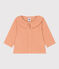 Blouse manches longues en gaze de coton bébé rose SIENNA